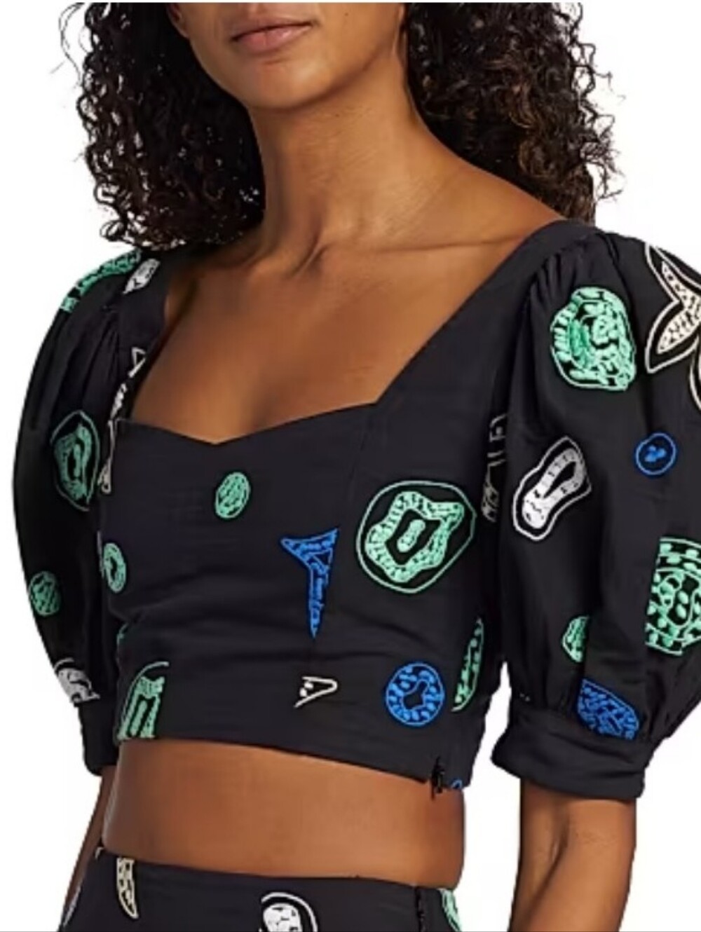 NWT Rhode ara short sleeve top Oceana Embroidery Size 4 New